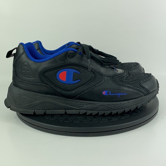 Champion Flex 21 Black/Blue Athletic Shoes Men’s Size 8.5 - Picture 5 of 13